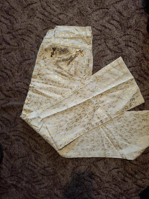 Pantaloni LVJ EU 42 | Bej, Lungi, Talie medie, Straight (Drepți) fit, In - Image 3