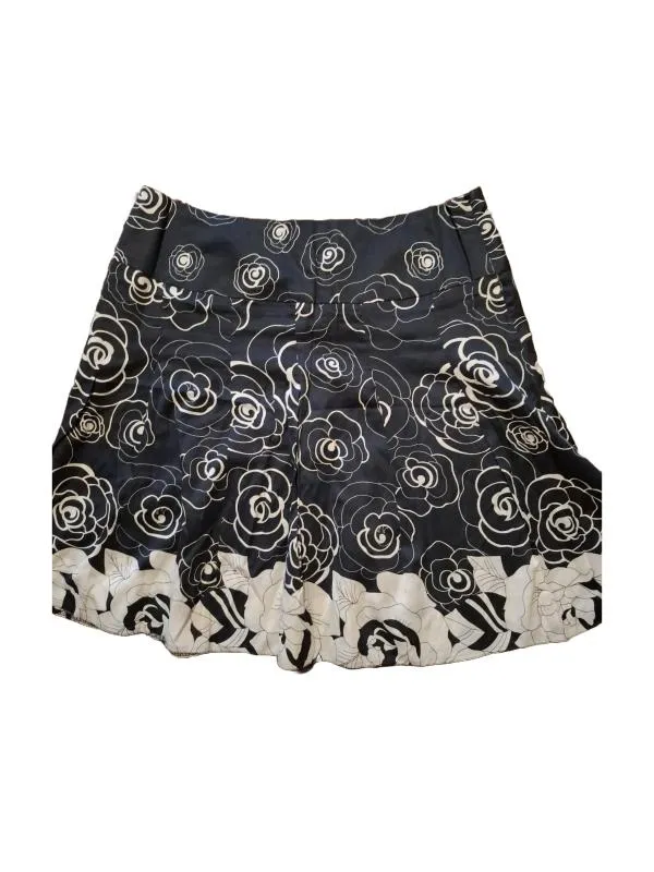 Fustă Orsay EU 38 | Negru, Mini, Floral & Tropical