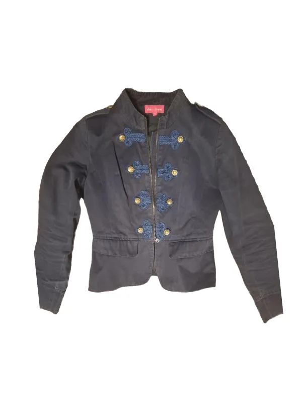 Jachetă CHIC AND JEUNE EU 38 | Bleumarin, Bumbac