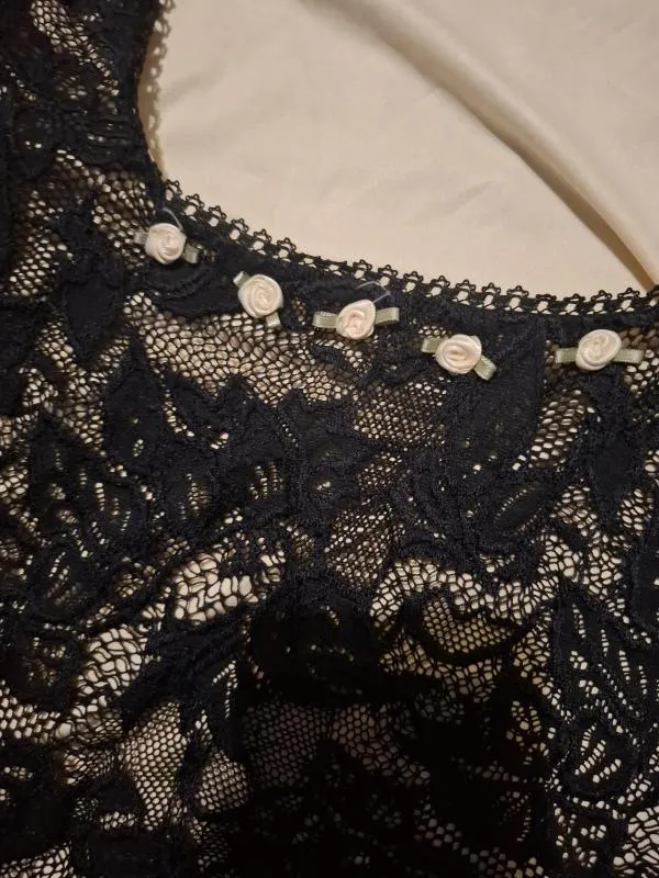 Rochie de seară River Island EU 40 | Negru, Midi, Fără mâneci, Dantelă - Image 4