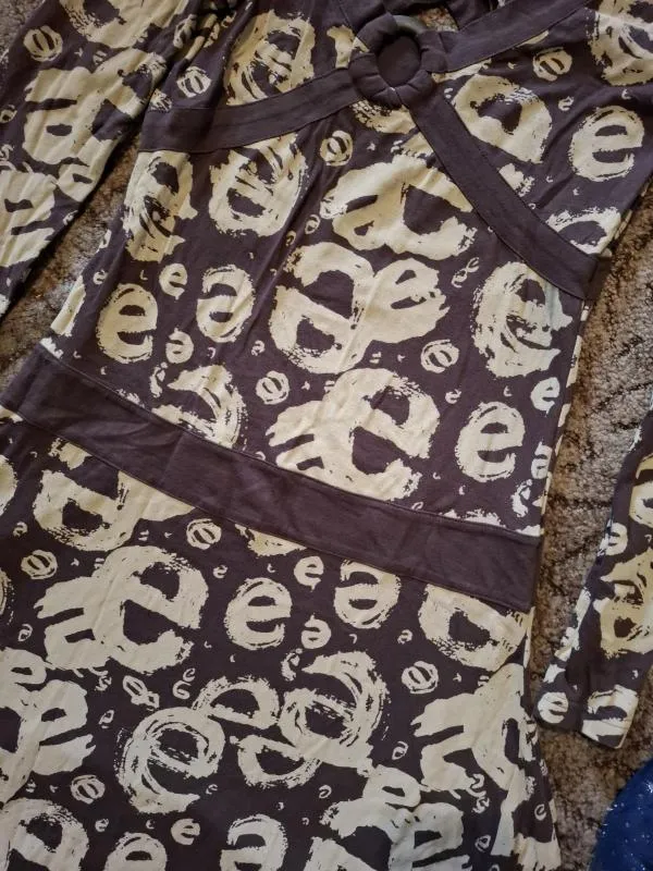 Rochie casual Desigual M | Maro, Midi, Mânecă lungă, Logo, Broderie - Image 4