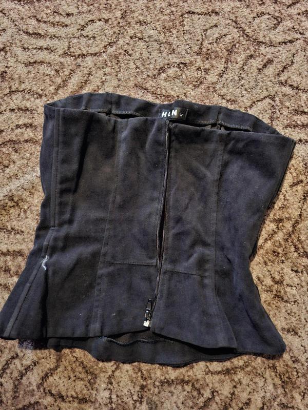 Corset HELENE EU 42 | Negru, Normal, Cu umerii goi, Floral & Tropical, Broderie - Image 3