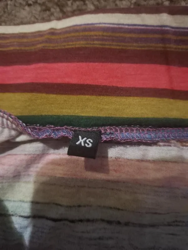 Top Desigual XS | Multicolor, Normal, Cu umerii goi, Bumbac - Image 5