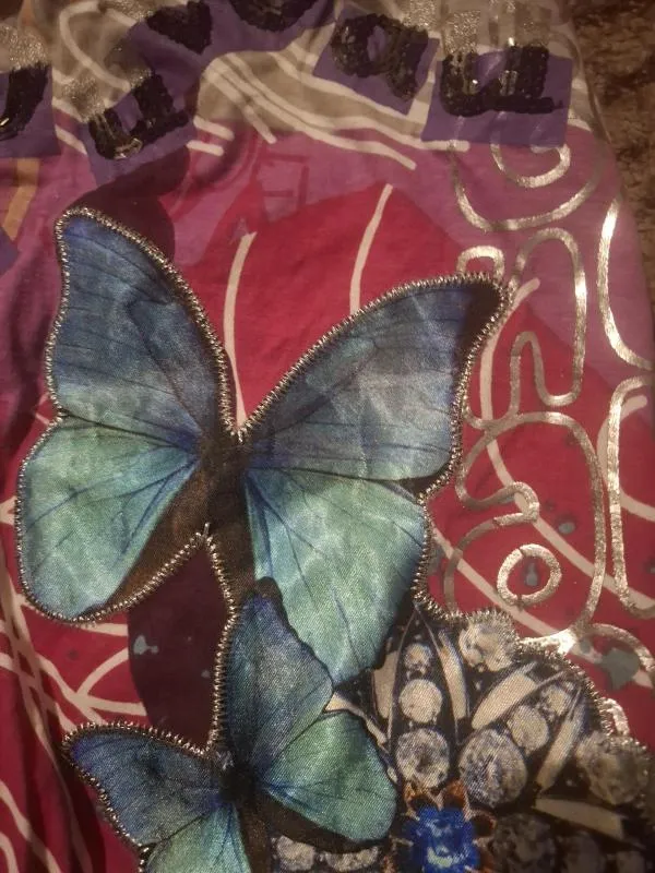 Top Desigual XS | Multicolor, Normal, Cu umerii goi, Bumbac - Image 6