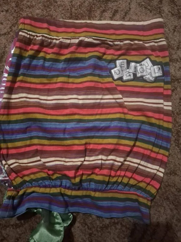 Top Desigual XS | Multicolor, Normal, Cu umerii goi, Bumbac - Image 7