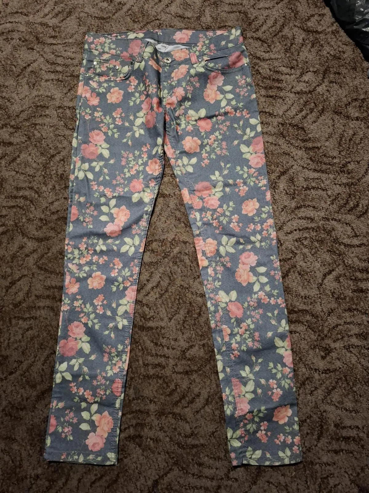 Blugi LON EU 30 | Multicolor, Lungi, Skinny fit, Floral & Tropical, Denim - Image 5
