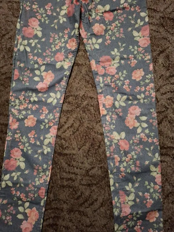Blugi LON EU 30 | Multicolor, Lungi, Skinny fit, Floral & Tropical, Denim - Image 2