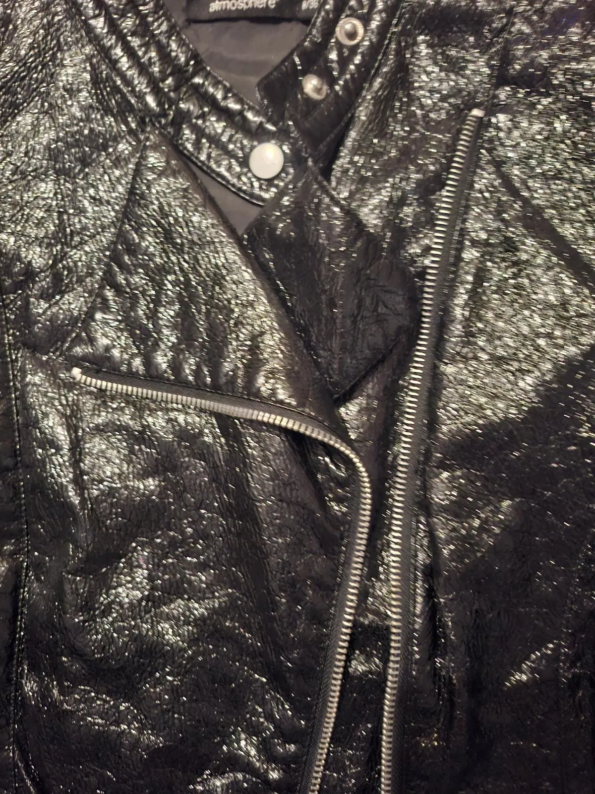 Geacă biker Atmosphere EU 36 | Negru, Fără glugă - Image 4