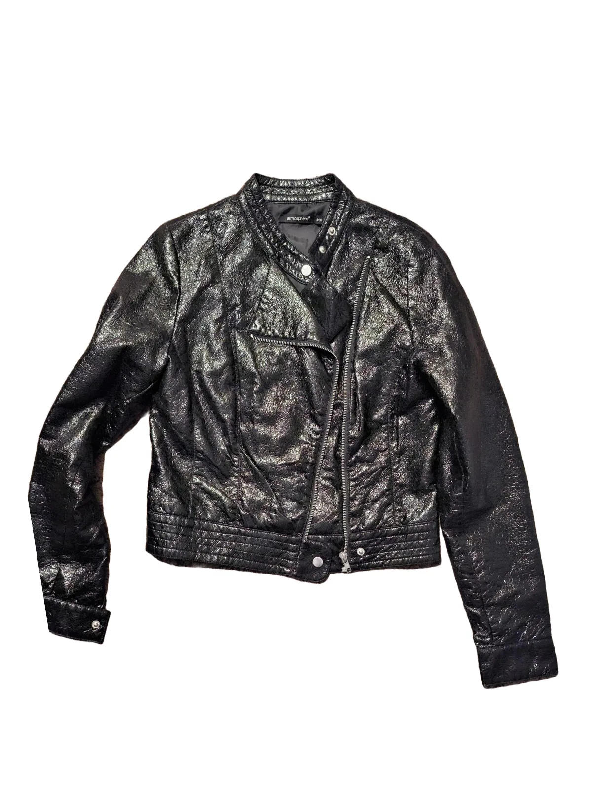 Geacă biker Atmosphere EU 36 | Negru, Fără glugă