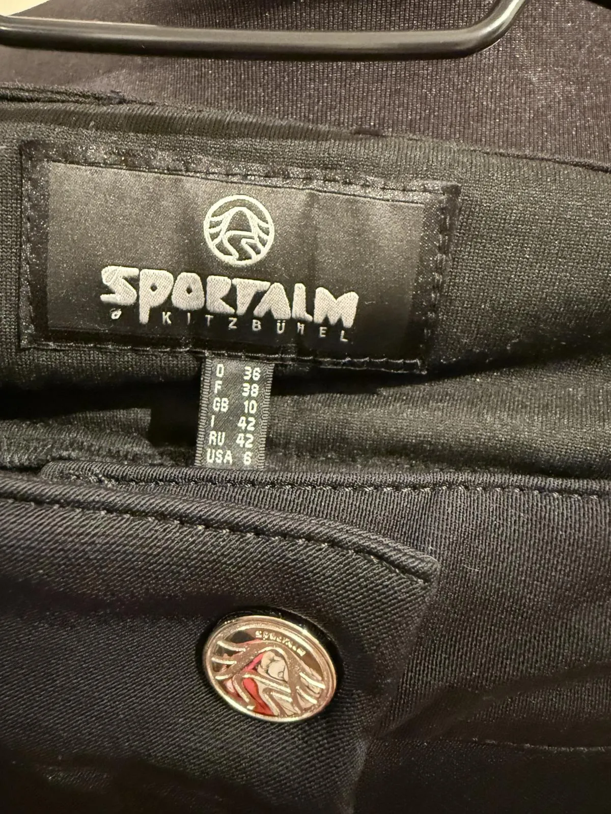 Pantaloni de ski Sportalm EU 36 | Negru, Lungi, Skinny fit, Après-Ski Matlasați, Poliamidă - Image 7