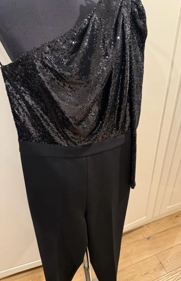 Salopetă Michael Kors EU 36 | Negru, Lungă, Pe un umăr, Paiete - Image 5