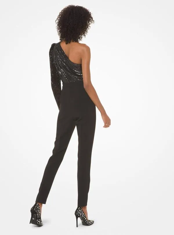 Salopetă Michael Kors EU 36 | Negru, Lungă, Pe un umăr, Paiete - Image 3