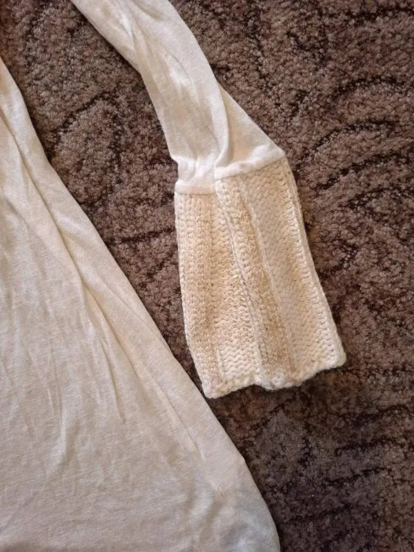 Bluză FIONDOLONDO M | Alb, Normal, Mânecă lungă, Dantelă, Vâscoză - Image 4