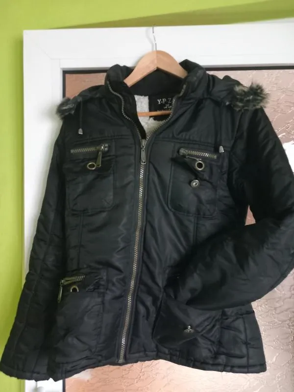 Geacă de iarnă YPZY XXL | Negru, Cu glugă detașabilă - Image 2