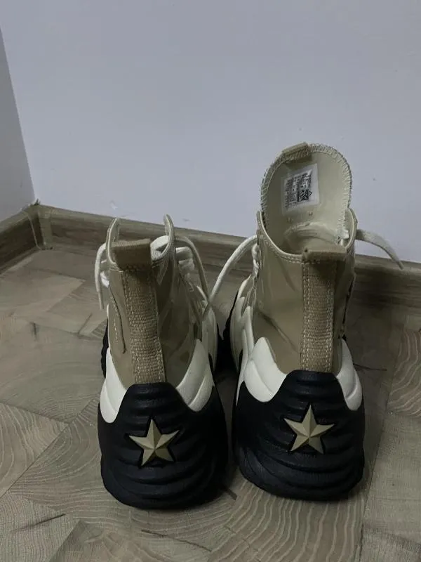 Teniși Converse EU 38.5 | Crem, Piele lăcuită - Image 4