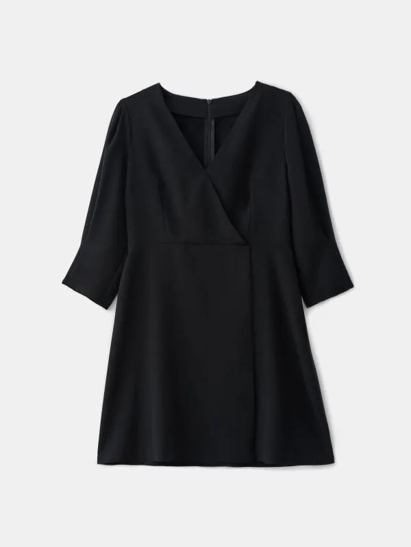 Rochie casual Mohito EU 40 | Negru, Mini, Mânecă trei sferturi, Design petrecut, Poliester - Image 3