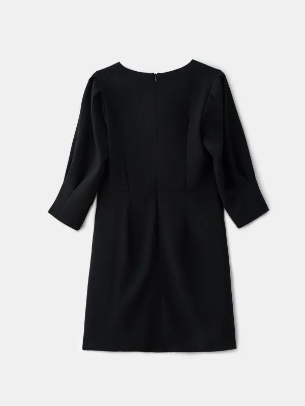 Rochie casual Mohito EU 40 | Negru, Mini, Mânecă trei sferturi, Design petrecut, Poliester - Image 4
