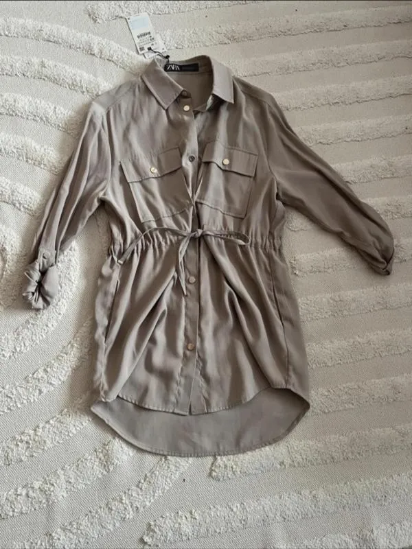 Cămașă Zara XS | Bej, Normal - Image 6