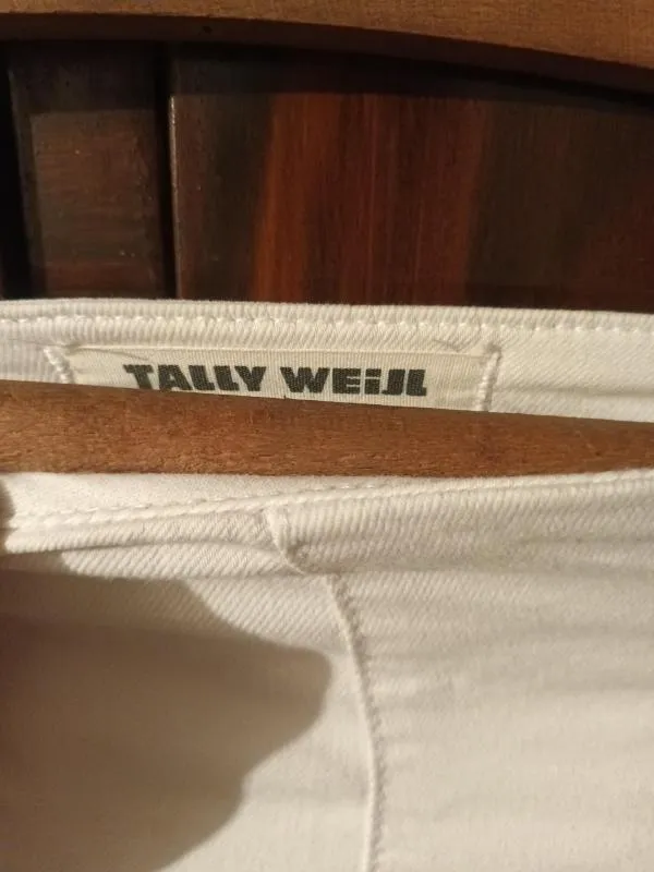 Blugi Tally weijl S-M | Alb, Lungi - Image 4