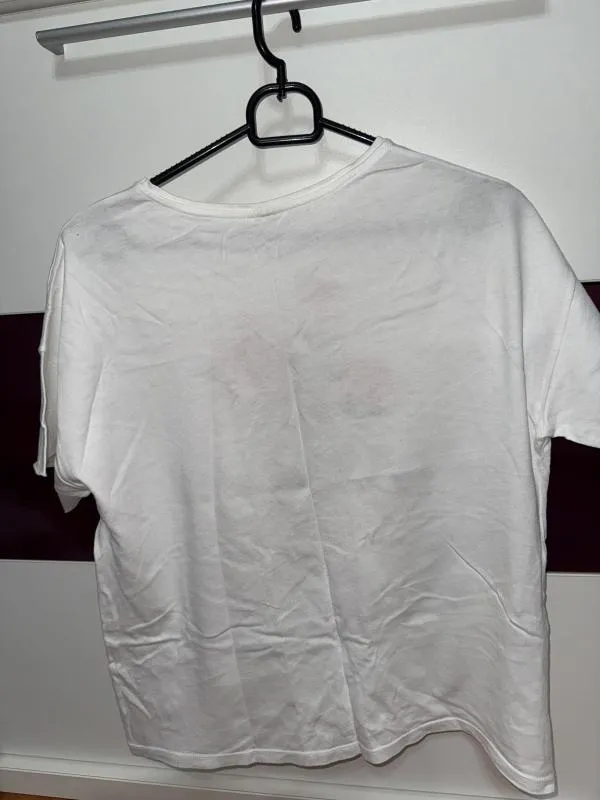Tricou Zara XS | Alb, Normal, Mânecă scurtă, Floral & Tropical - Image 4
