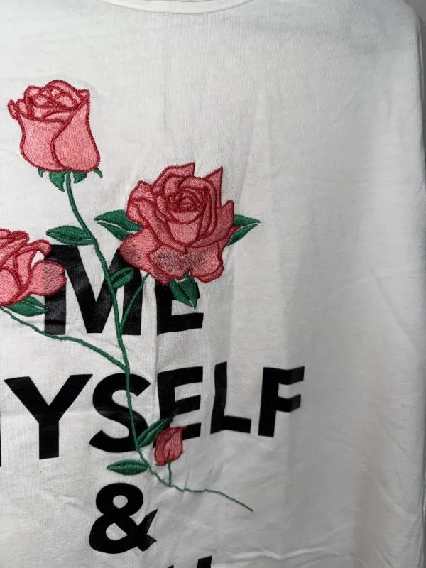 Tricou Zara XS | Alb, Normal, Mânecă scurtă, Floral & Tropical - Image 5