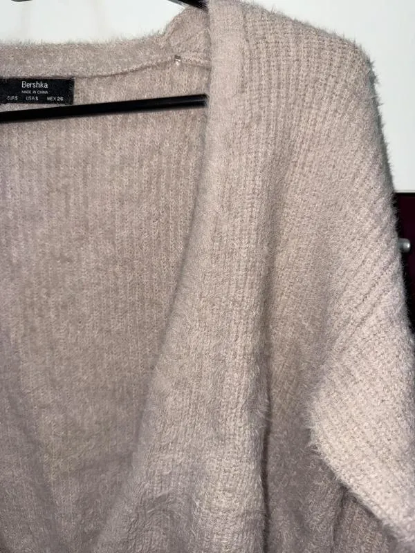 Pulover Bershka S | Bej, Normal, Mânecă lungă, Regular fit - Image 4