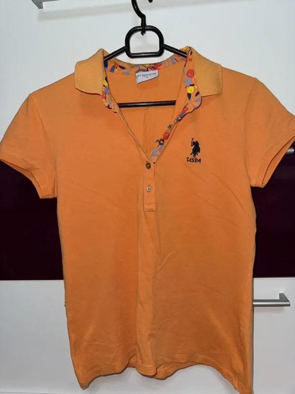 Tricou polo U.S. Polo Assn. S | Portocaliu, Normal, Mânecă scurtă - Image 2