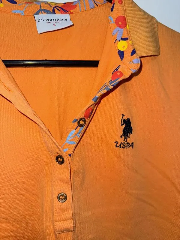 Tricou polo U.S. Polo Assn. S | Portocaliu, Normal, Mânecă scurtă - Image 4