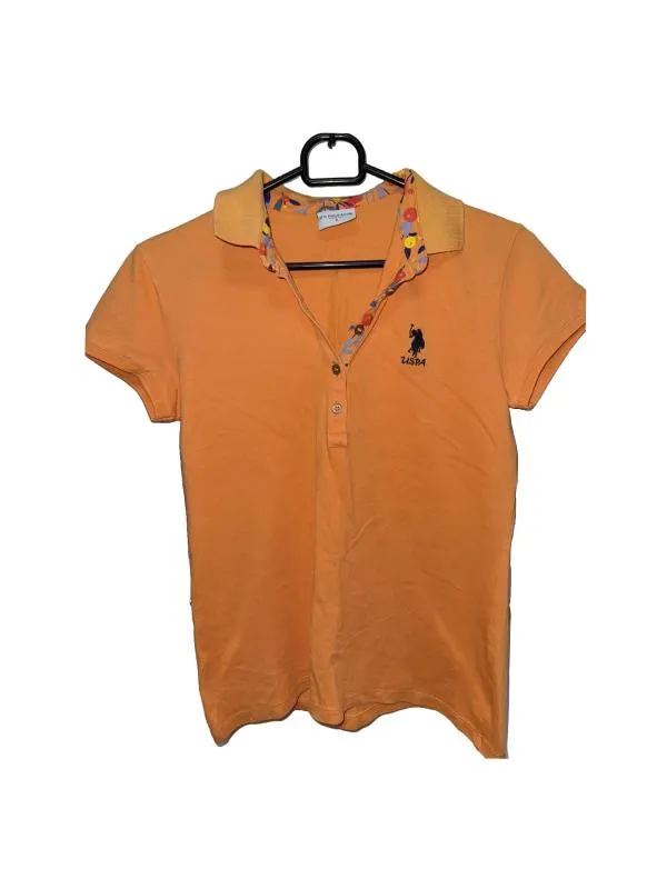 Tricou polo U.S. Polo Assn. S | Portocaliu, Normal, Mânecă scurtă
