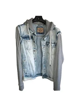 Geacă de blugi Alcott XL | Albastru, Cu glugă, Denim