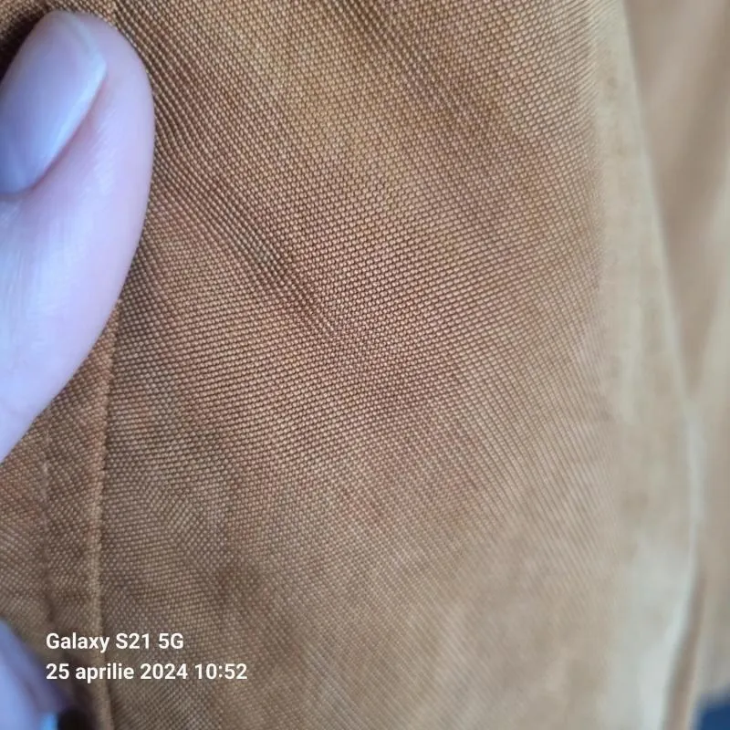 Trenci Zara EU 38 | Caramel, Fără glugă, Bumbac - Image 4
