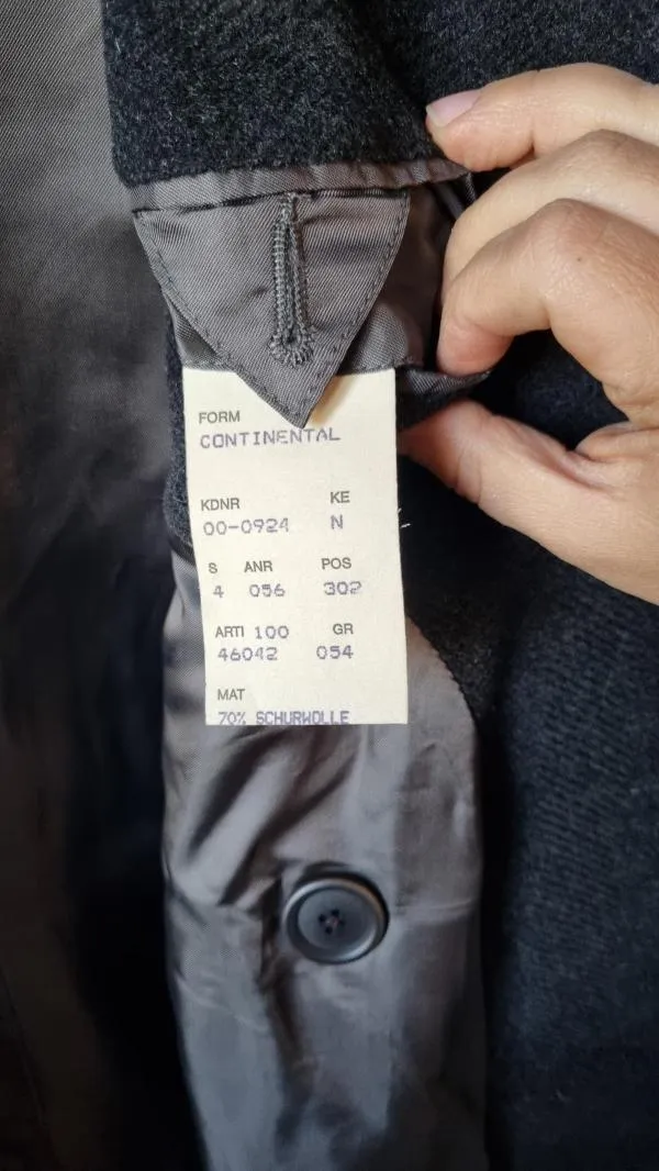 Palton de lână Hugo Boss EU 48 | Negru, Fără glugă, Lână - Image 7
