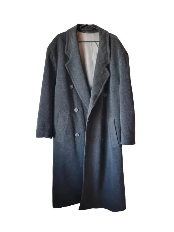 Palton de lână Hugo Boss EU 48 | Negru, Fără glugă, Lână