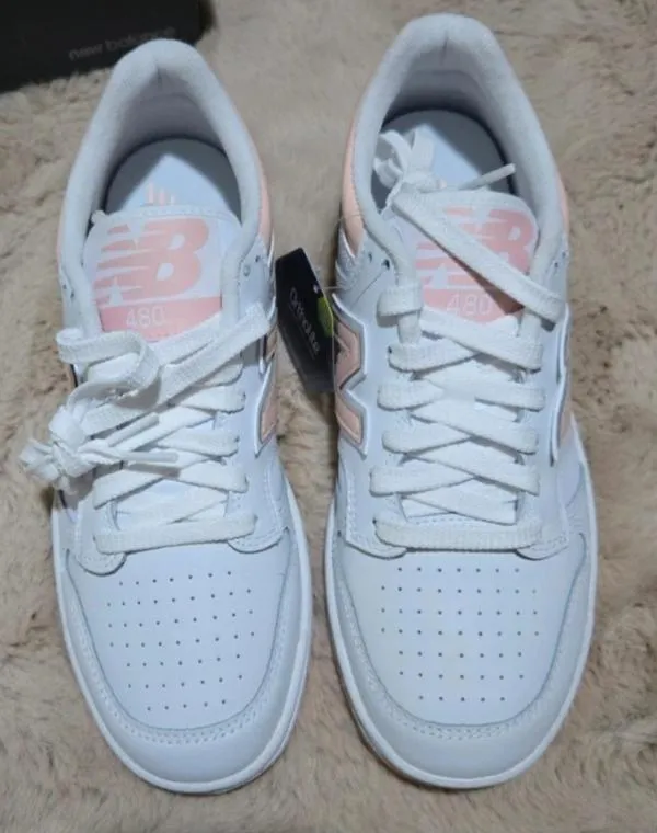 Sneakers New Balance EU 39.5 | Alb, Logo, Piele naturală - Image 5