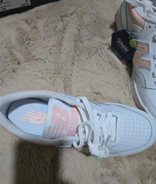 Sneakers New Balance EU 39.5 | Alb, Logo, Piele naturală - Image 8