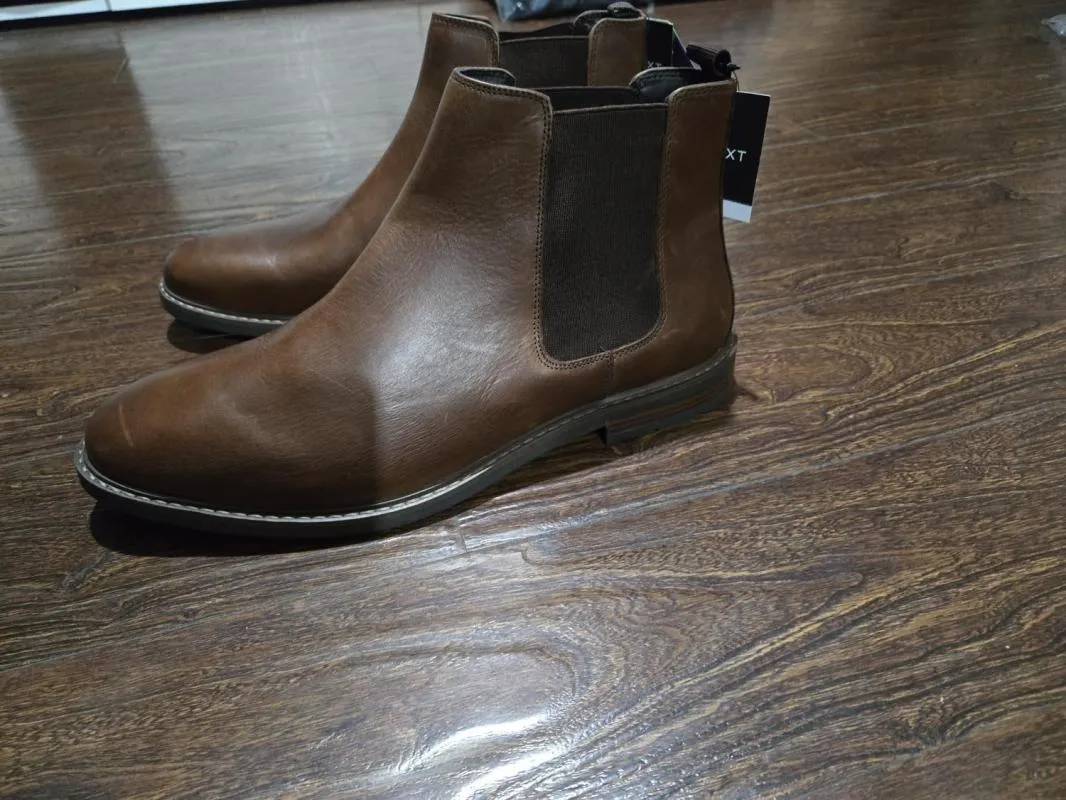 Ghete Next EU 46 | Maro, Piele naturală - Image 8