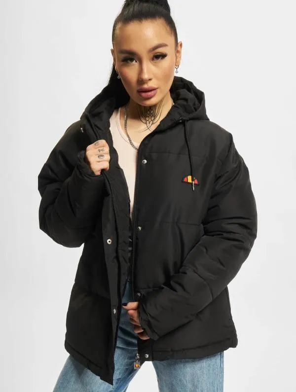 Geacă matlasată Ellesse EU 44 | Negru, Cu glugă, Logo - Image 7