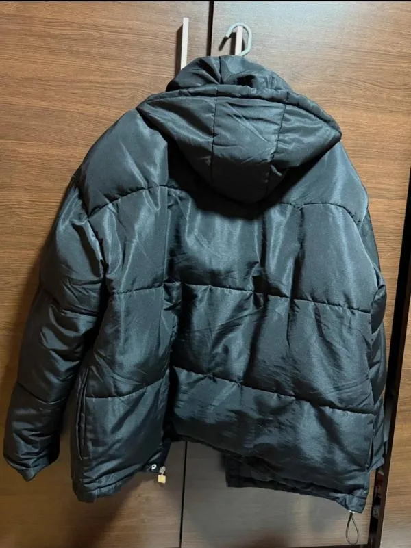Geacă matlasată Ellesse EU 44 | Negru, Cu glugă, Logo - Image 11