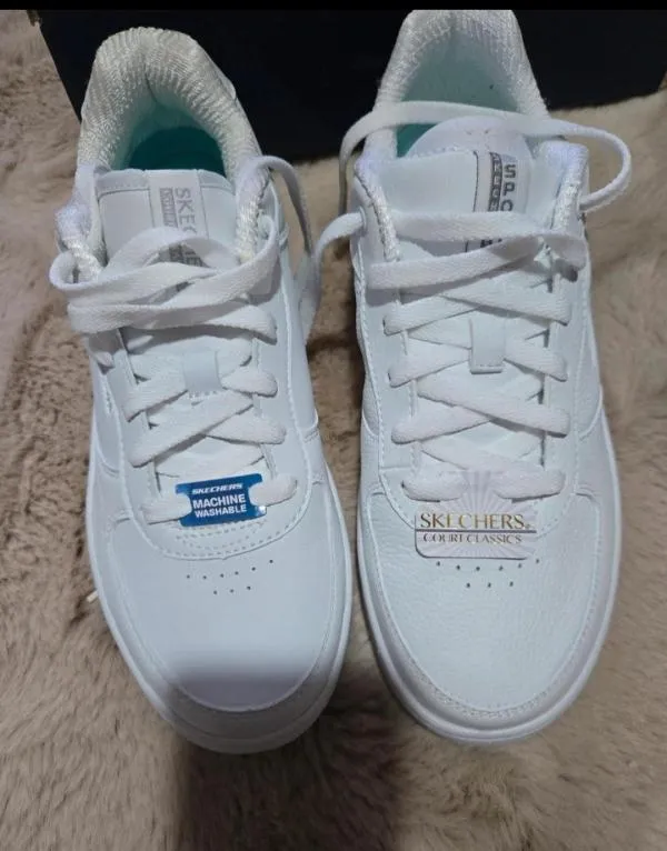 Sneakers Skechers EU 38.5 | Alb, Logo - Image 8