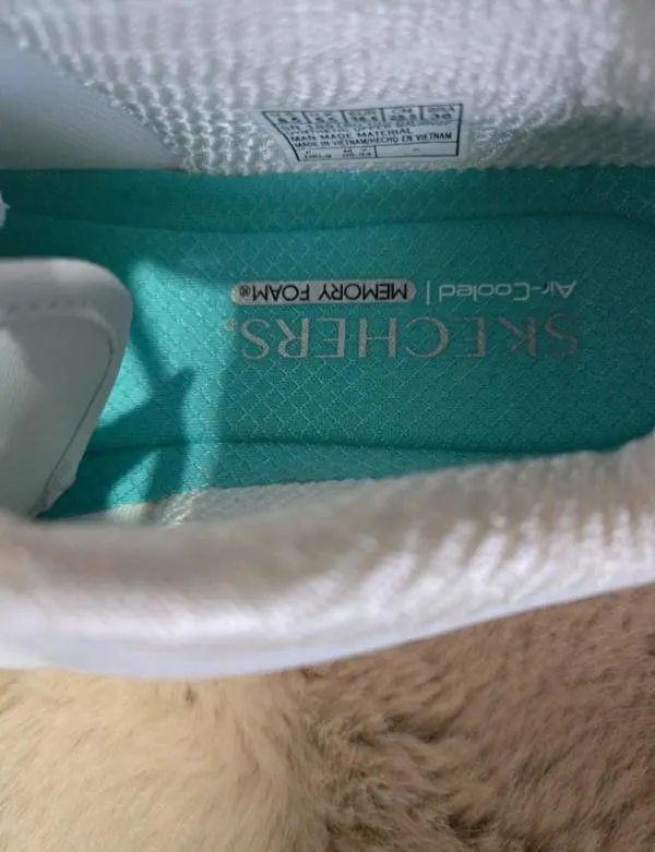 Sneakers Skechers EU 38.5 | Alb, Logo - Image 5