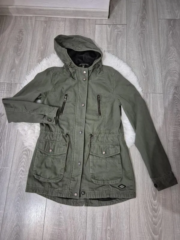 Geacă parka Only EU 38 | Khaki, Cu glugă - Image 2