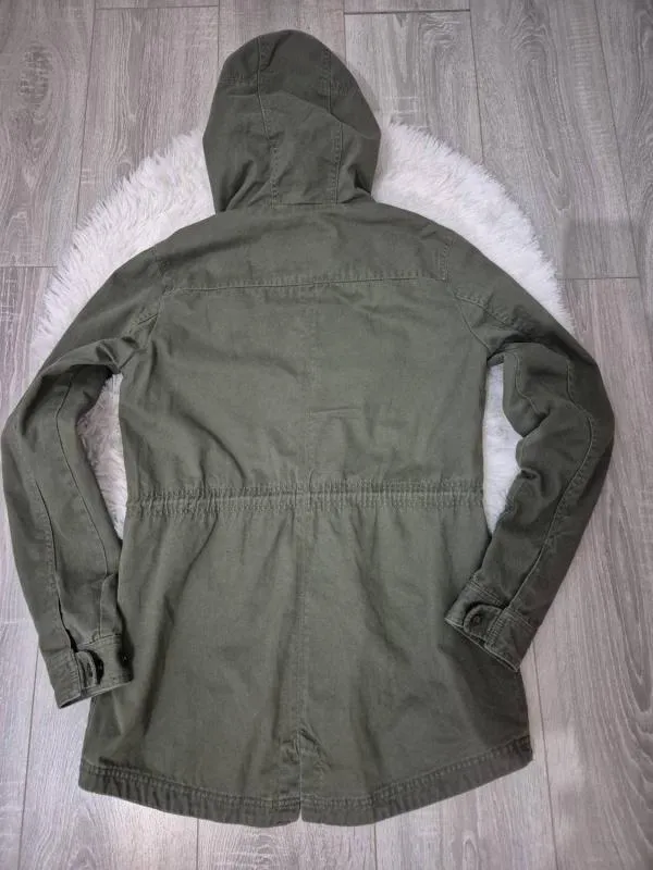 Geacă parka Only EU 38 | Khaki, Cu glugă - Image 4