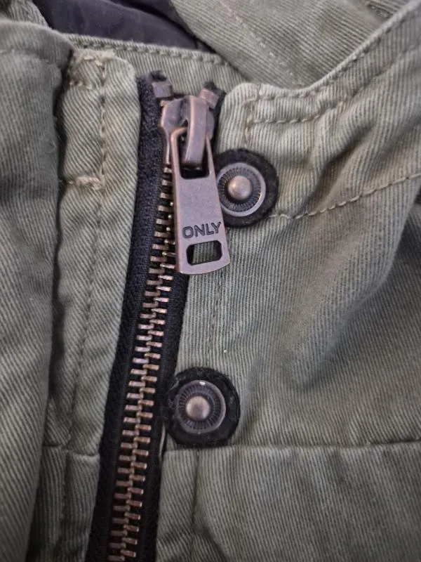 Geacă parka Only EU 38 | Khaki, Cu glugă - Image 5
