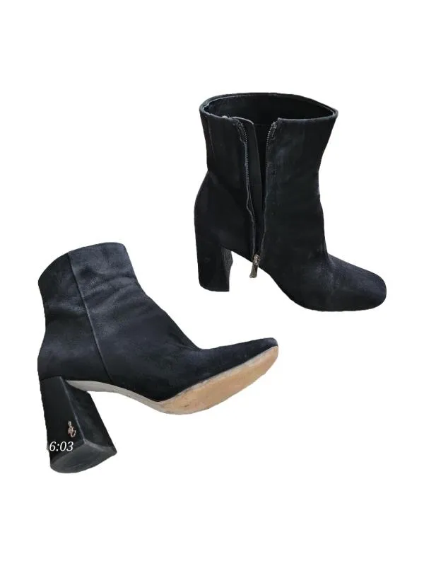 Ghete Kate Gray EU 38 | Negru, Piele întoarsă Suede