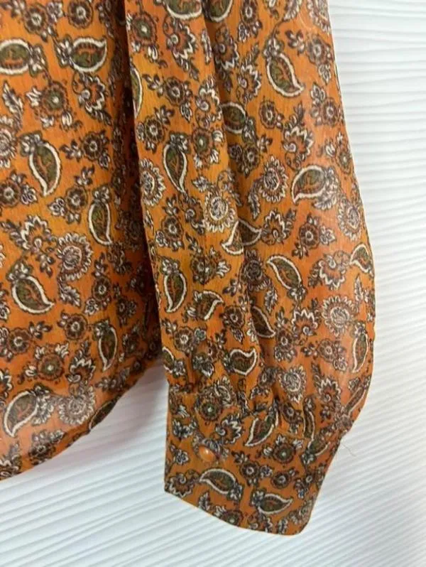 Cămașă CONBIPEL L | Caramel, Normal, Mânecă lungă, Floral & Tropical, Poliester - Image 6