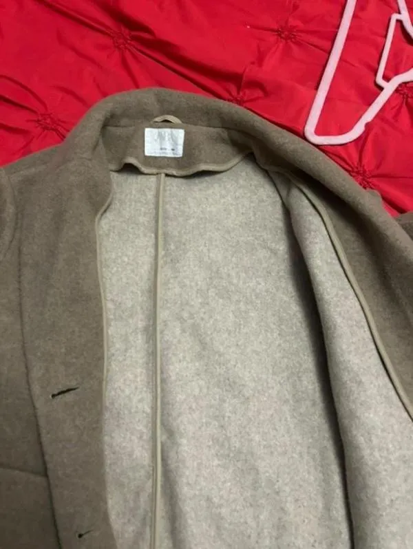 Palton scurt Zara XS | Caramel, Fără glugă, Poliester - Image 4