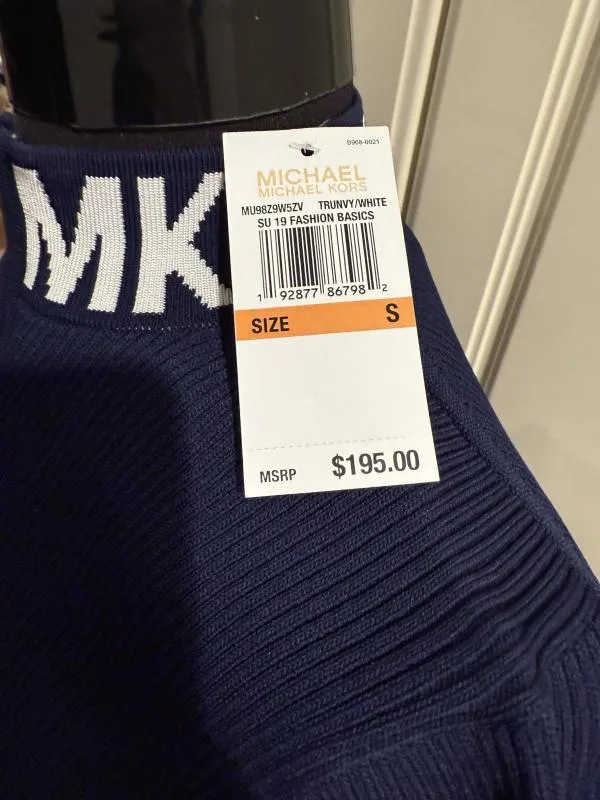 Rochie casual Michael Kors S | Bleumarin, Mini, Mânecă scurtă - Image 5