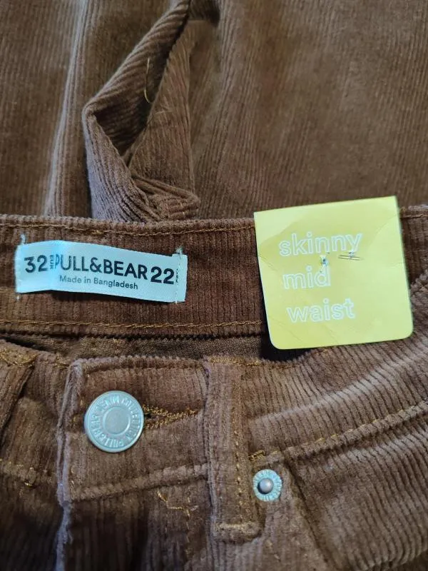 Pantaloni Pull&Bear EU 32 | Maro, Lungi, Talie medie, Skinny fit - Image 4