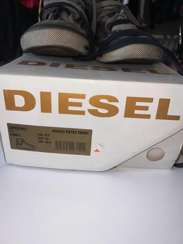 Teniși Diesel EU 41 | Negru, Denim - Image 9