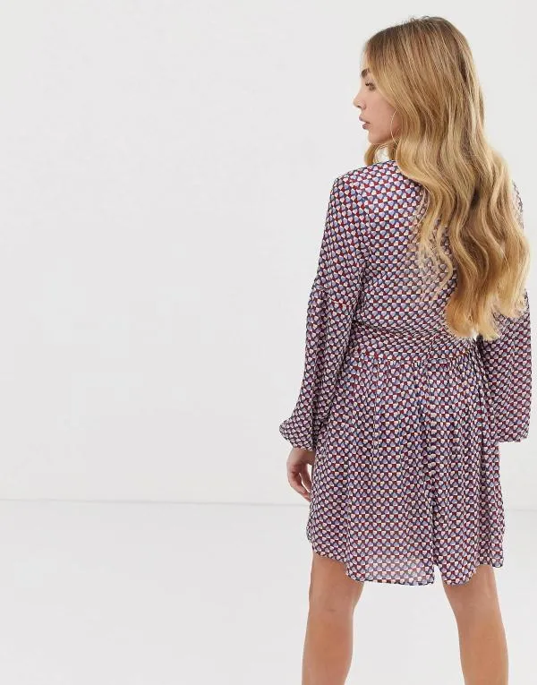 Rochie de seară Missguided EU 34 | Burgundy, Midi, Mânecă lungă - Image 3